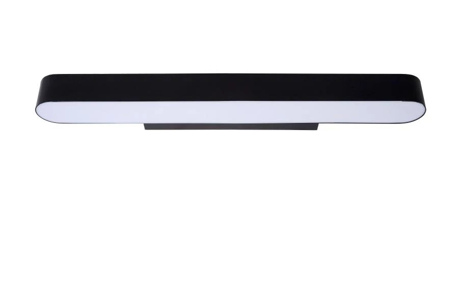 Lucide MADELON - Wall light Bathroom - LED - 1x9W 2700K - IP44 - Black - turned off